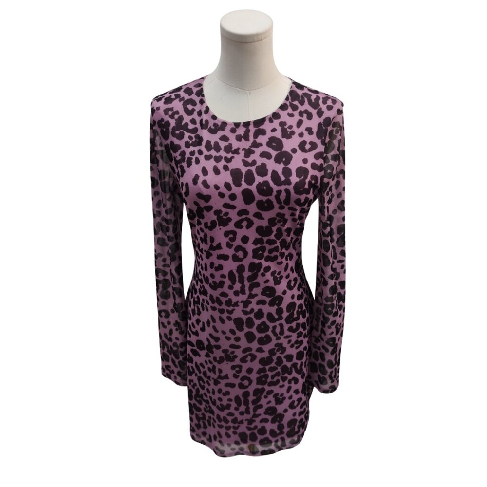 Lovers and Friends Purple Leopard Print Dress